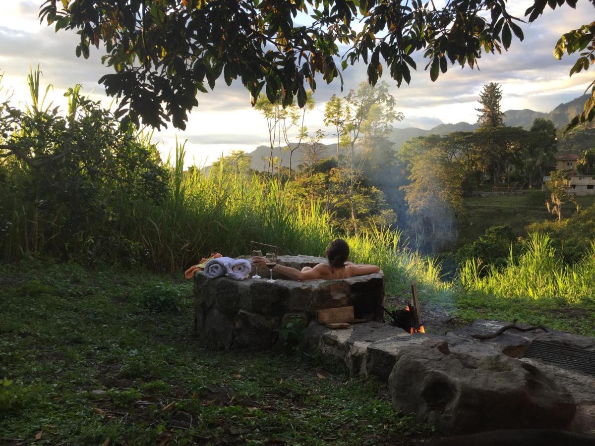 Glamping El Arbol En La Casa Villa San Antonio del Tequendama Bagian luar foto